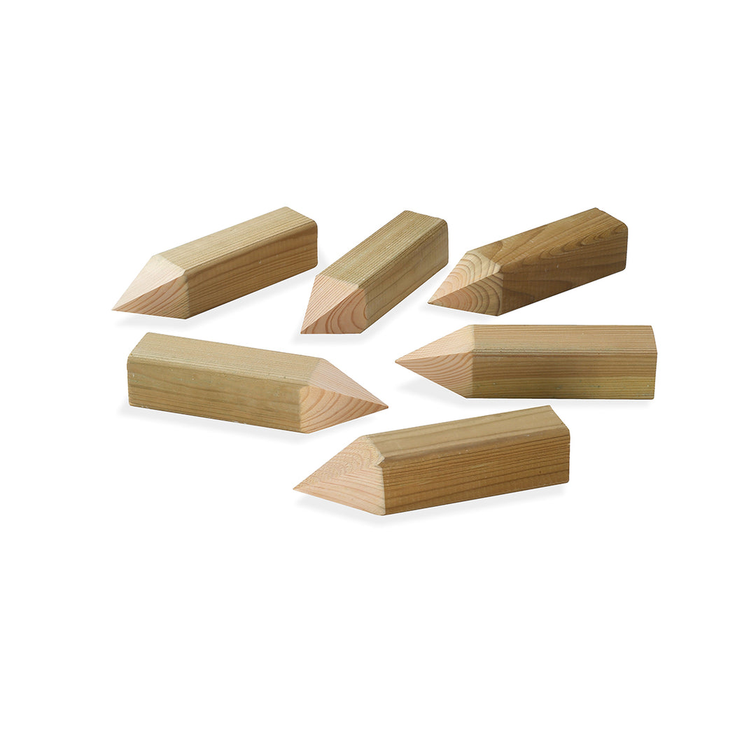 Wooden blocks for tennis lines, set of 10