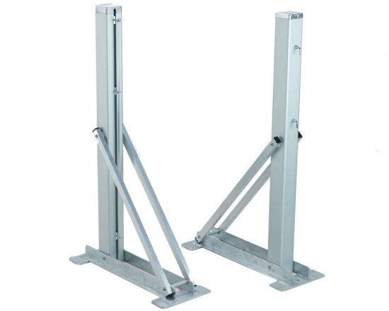 Tennispfosten zum Umklappen für jeden Untergrund