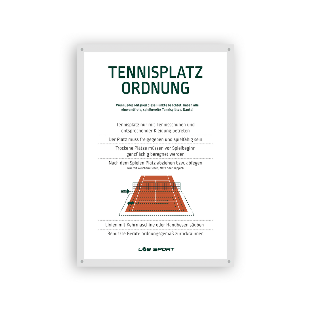 Schild PLATZORDNUNG, 297 x 420 mm