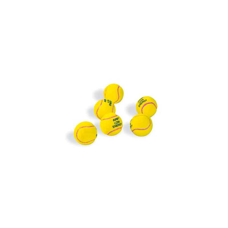Tennisball ARP LOW ENERGY, gelb mit roter Naht, drucklos