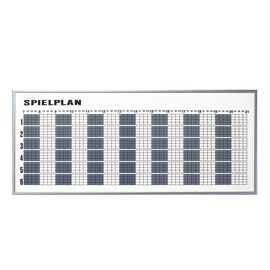 Tagesbelegungstafel für 4, 6, 8 oder 10 Plätze