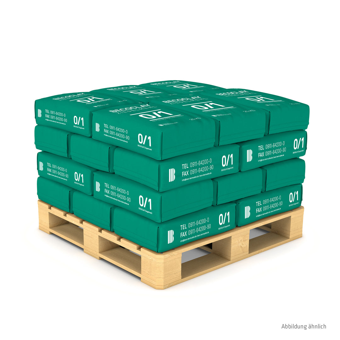 BECOCLAY Ziegelmehl / Tennissand 500 kg exkl. Versandkosten